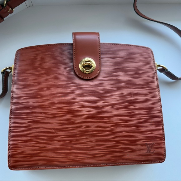 Louis Vuitton Brown Epi Capucines Crossbody Bag